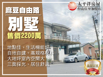 麻豆市區自建大地坪別墅 佳里買房買地