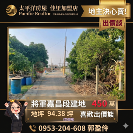 台南將軍嘉昌甲種建地｜台南佳里農地