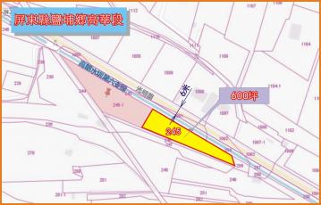 屏東鹽埔600坪方正平坦路邊農地