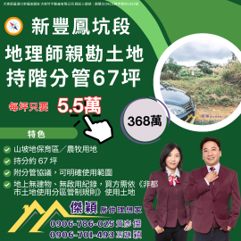 新豐鳳坑段地理師親勘土地 湖口土地買賣傑穎房仲