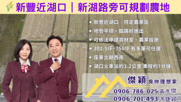 多筆 新豐近湖口新湖路農地 湖口土地買賣傑穎房仲 