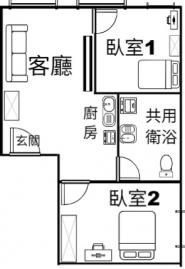 居仁國中全新整理低總價華廈2房 南屯房屋土地