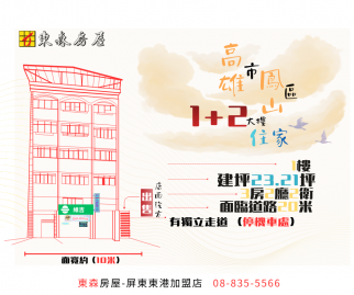 高雄鳳山1+2住家 東港買房推薦