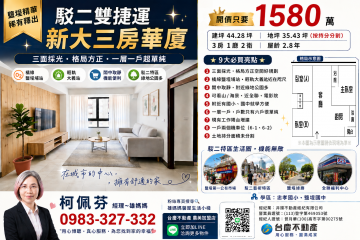 駁二雙捷運｜高樓景觀新大三房｜一層一戶稀有釋出 左營大樓精選