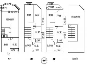 大里大面寬大地坪大空間邊間店住