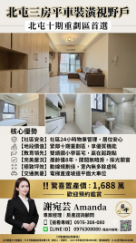 北屯十期旁｜8年屋質感三房平車 只要1688萬！