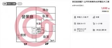 台南土地房仲 安定區港龍7-11門市旁 南科40坪樓店大三房