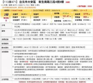 台北法拍專家 台北市大安區新生南路三段4號8樓