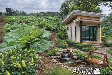 田園景觀農地｜菜園+度假小屋生活