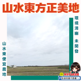 山水東方正農地　★澎湖房地產★土地房屋買賣租賃