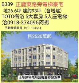鹿港買房5套房電梯豪宅B389